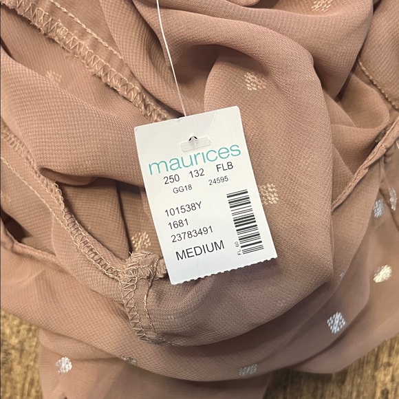 Maurices Blush Pink Cross-Back Blouse - Picture 2 of 10